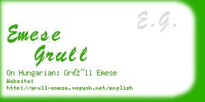 emese grull business card